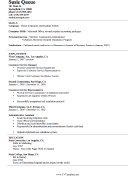 Basic CV Template (A4)