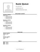 CV With Picture No Address Letter