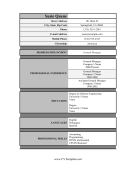 General Manager CV Template (A4)