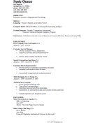 Qualifications CV Template (A4)