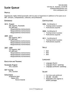 CV Salary Requirements