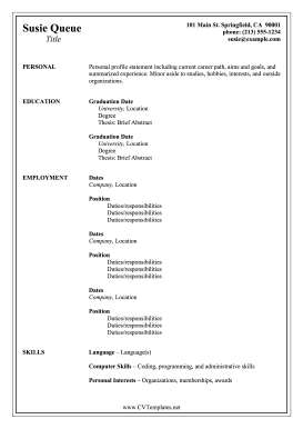 CV With Border A4