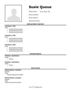 CV with Picture