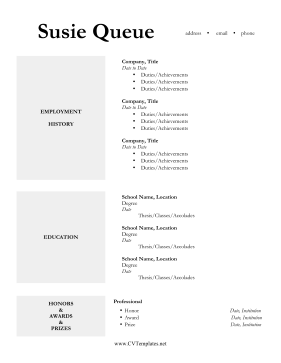 CV with Sabbatical