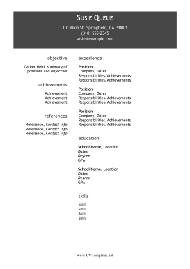 Column Gap CV (A4)