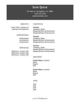 Column Gap CV