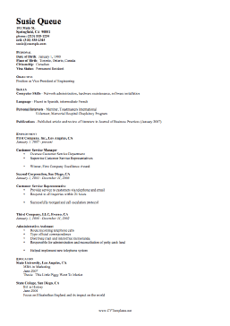 Engineer CV Template (A4)