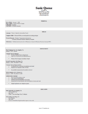 Essential CV Template