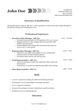 Internal Promotion CV (A4)