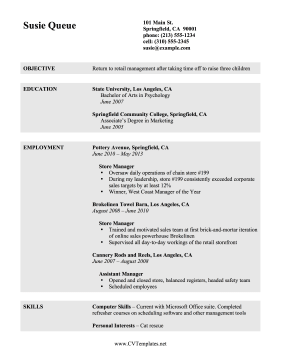 Job Gap CV Letter