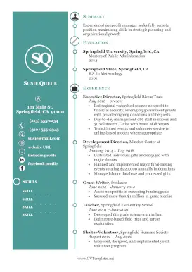 Nonprofit CV A4