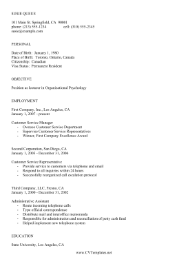 Professional ATS CV (A4)