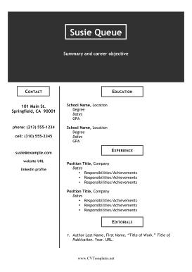 Split-Level CV (A4)