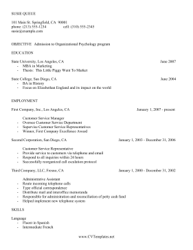 Student ATS CV