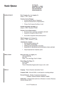 Supervisor CV Template (A4)