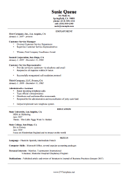 Technical CV Template (A4)