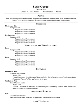 UK CV