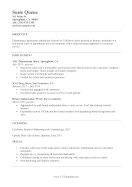 Beauty Consultant CV A4