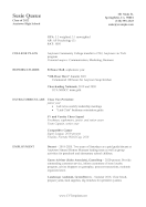 Student Scholarship Resume CV Average Stats A4